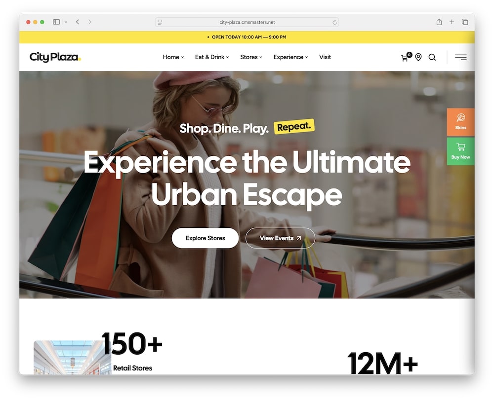 city plaza wordpress theme test 1