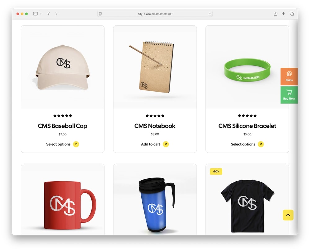 city plaza wordpress theme woocommerce ready
