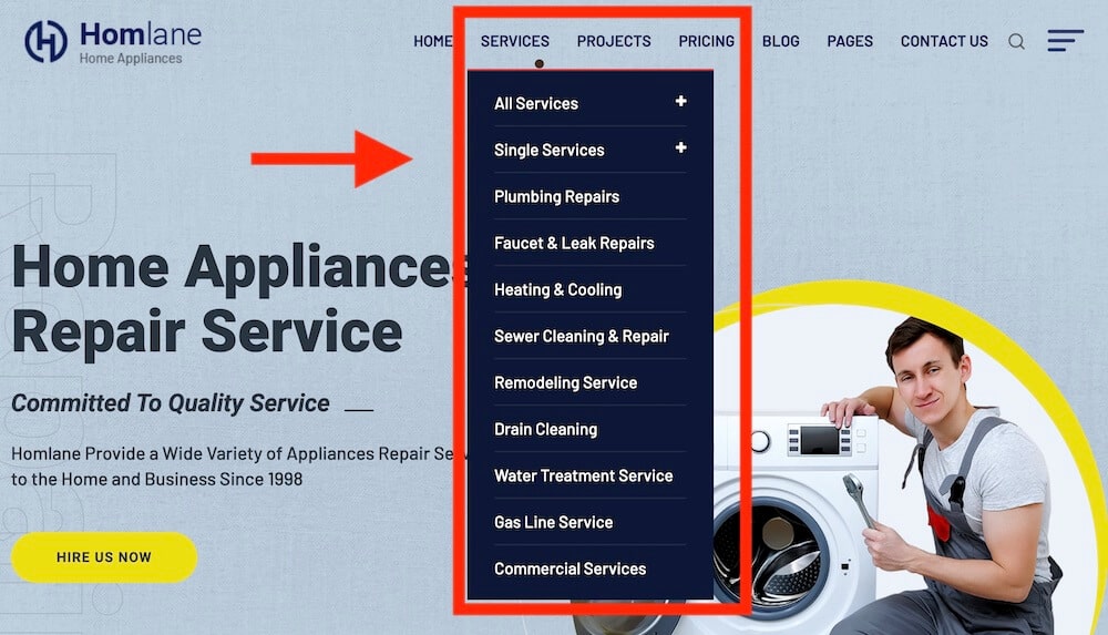 clear appliance repair service pages