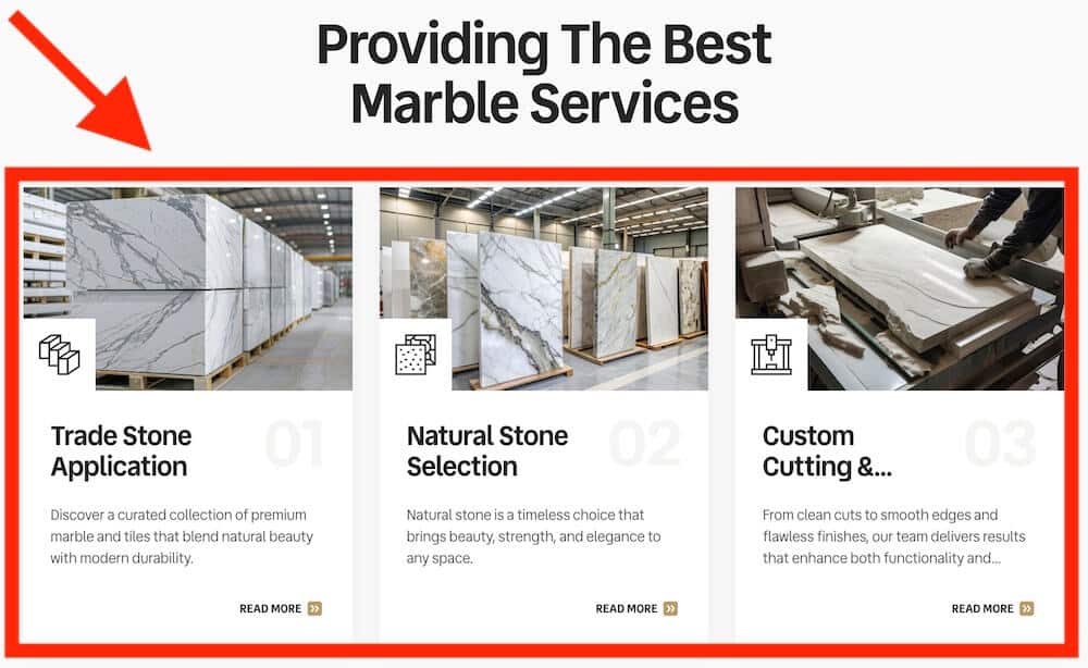 clear flooring service pages