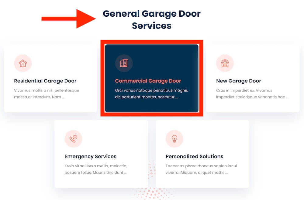 clear garage door repair service pages