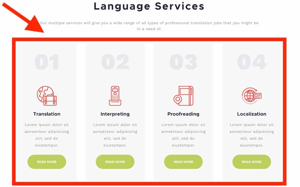 clear translation service pages
