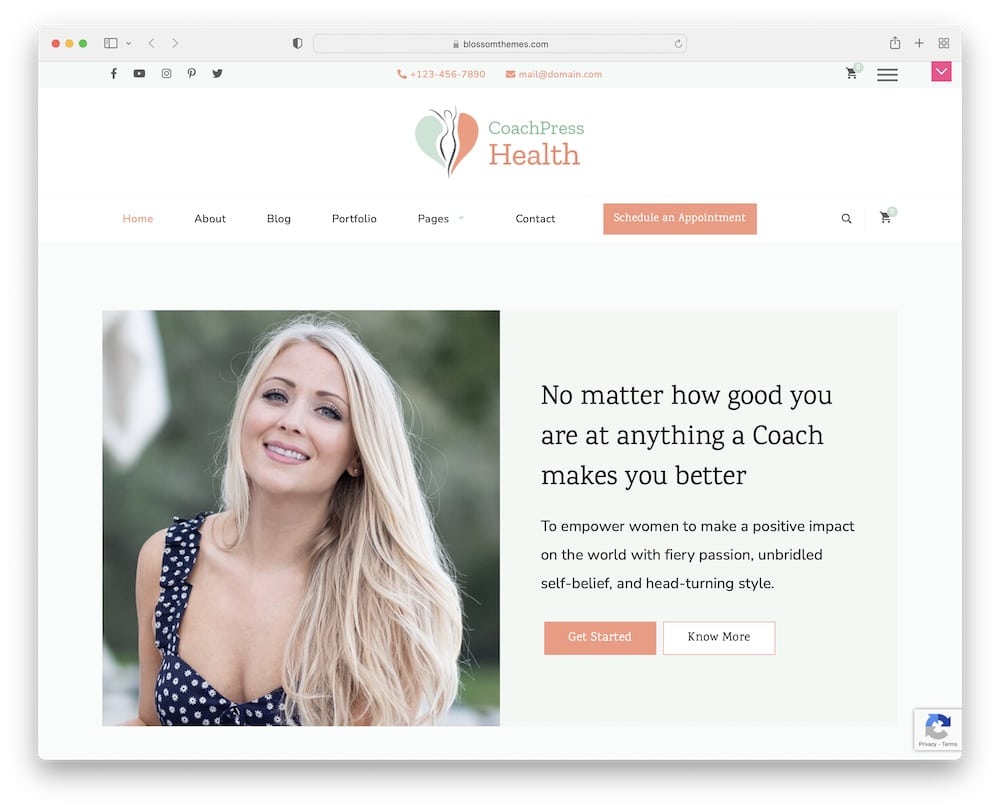 coachpress health free wordpress coaching theme