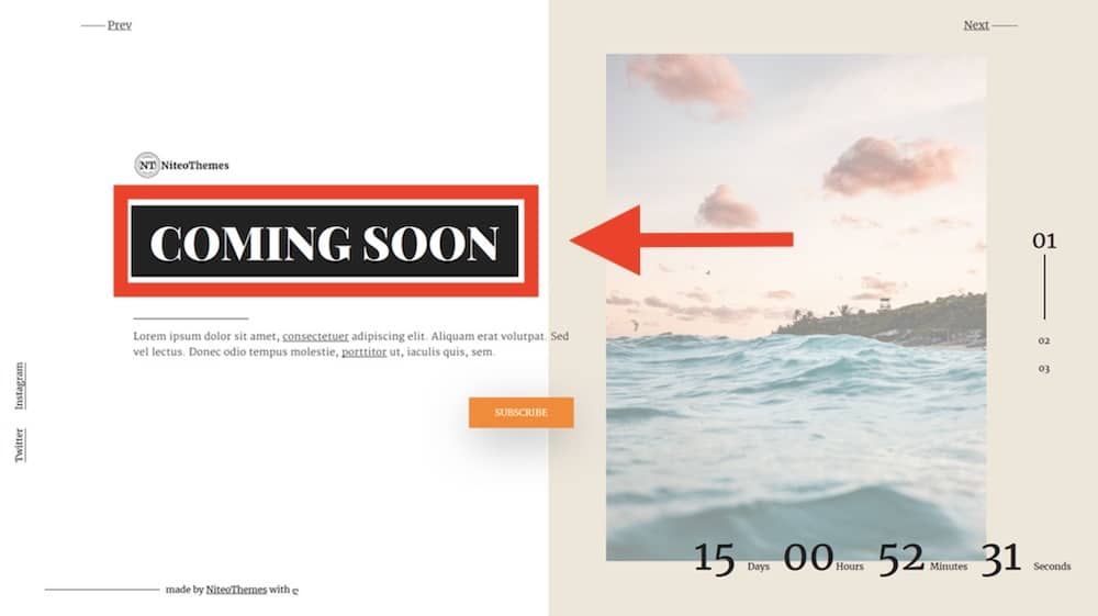 coming soon page example