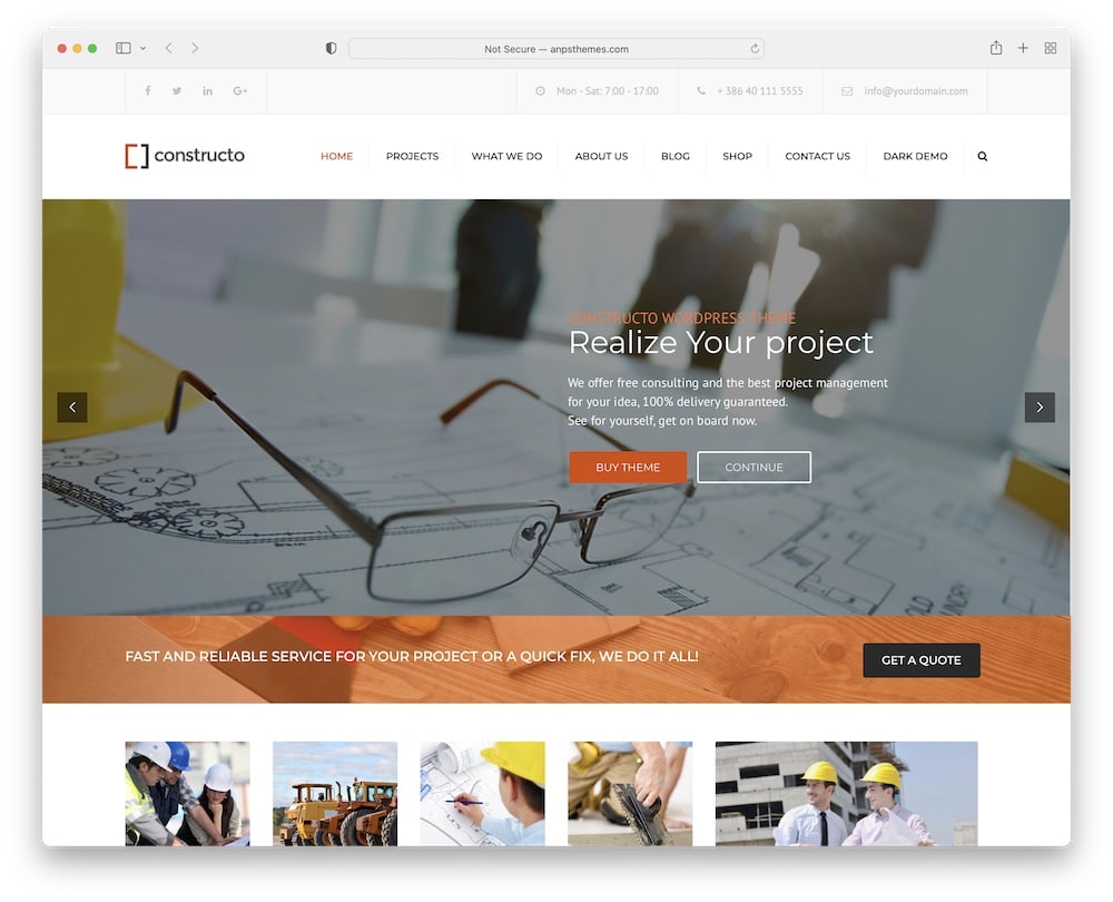 constructo wordpress theme