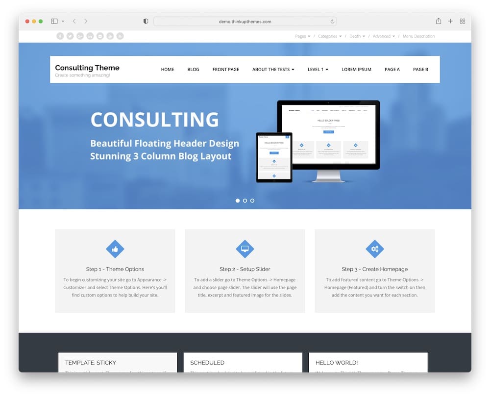 consulting free wordpress consulting business theme