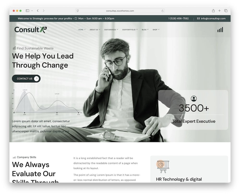 consultxp wordpress business consulting theme