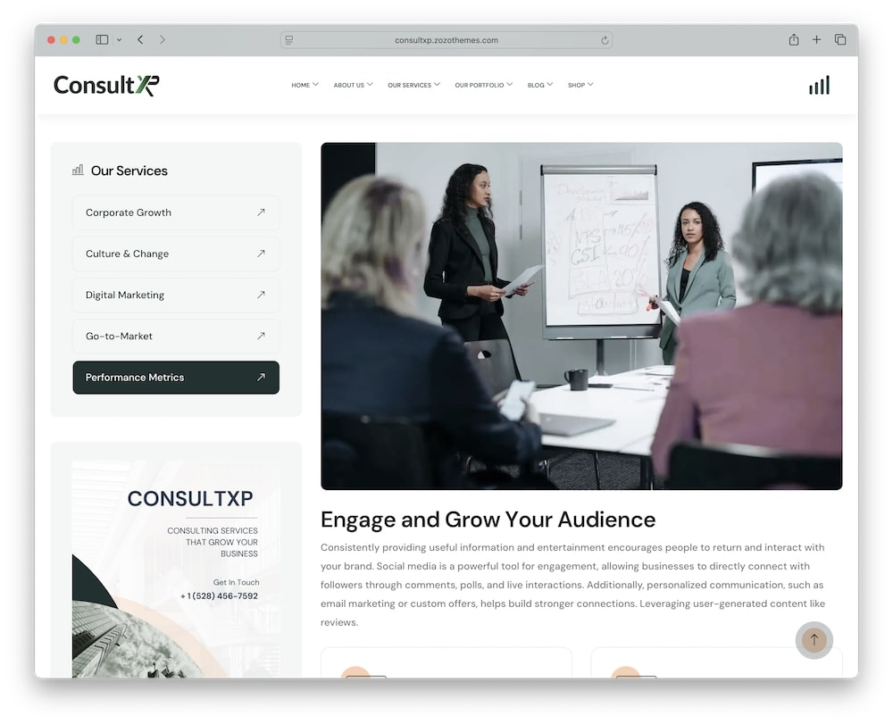 consultxp wordpress theme elementor with custom modules