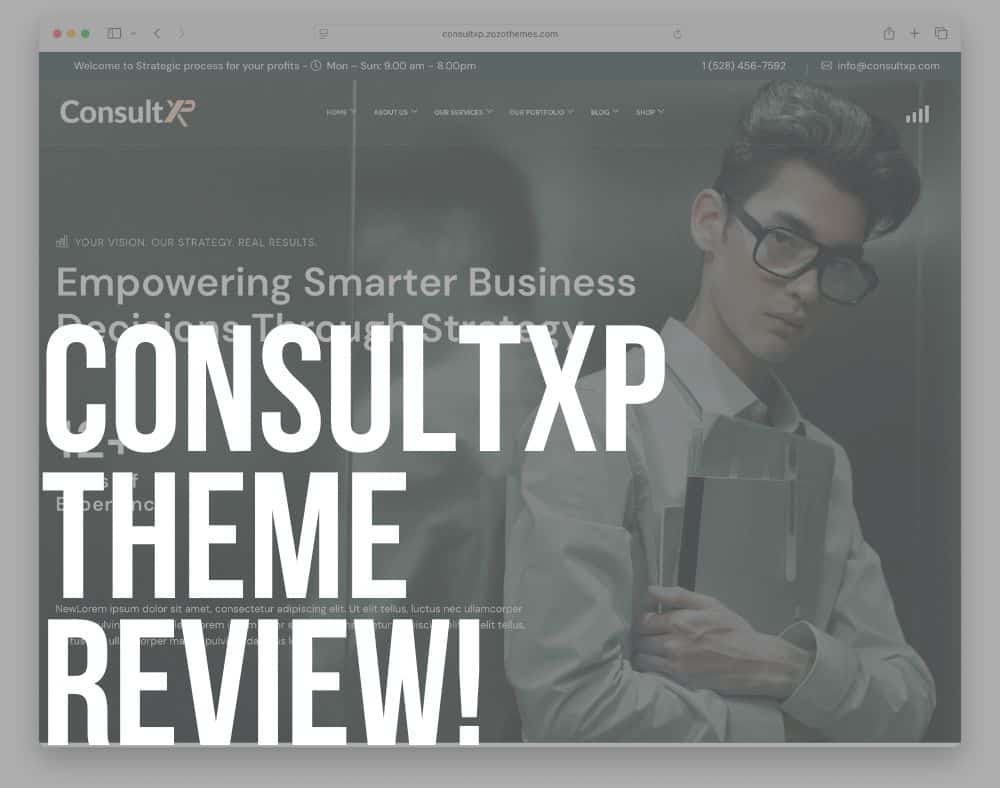 consultxp wordpress business consulting theme review