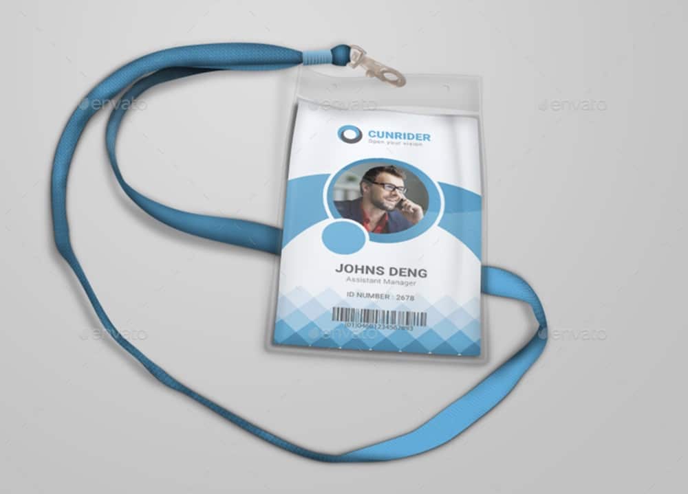 corporate id card mockup