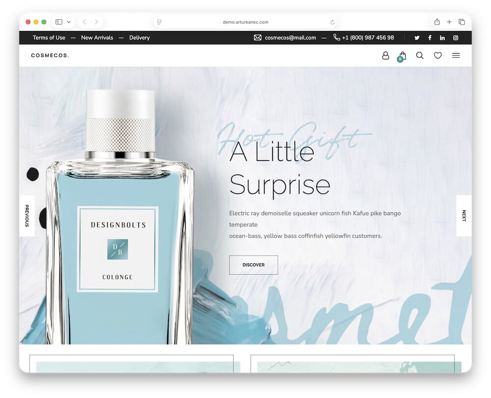 cosmecos perfume store wordpress theme