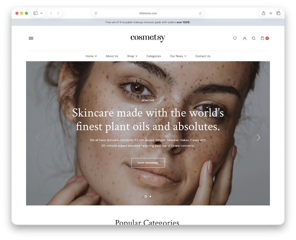 cosmetsy perfume store wordpress theme