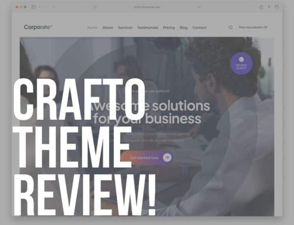 crafto wordpress theme review