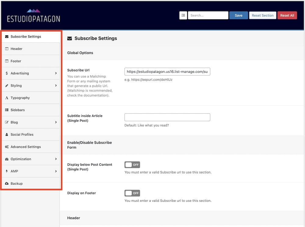 customizing groovy wordpress theme