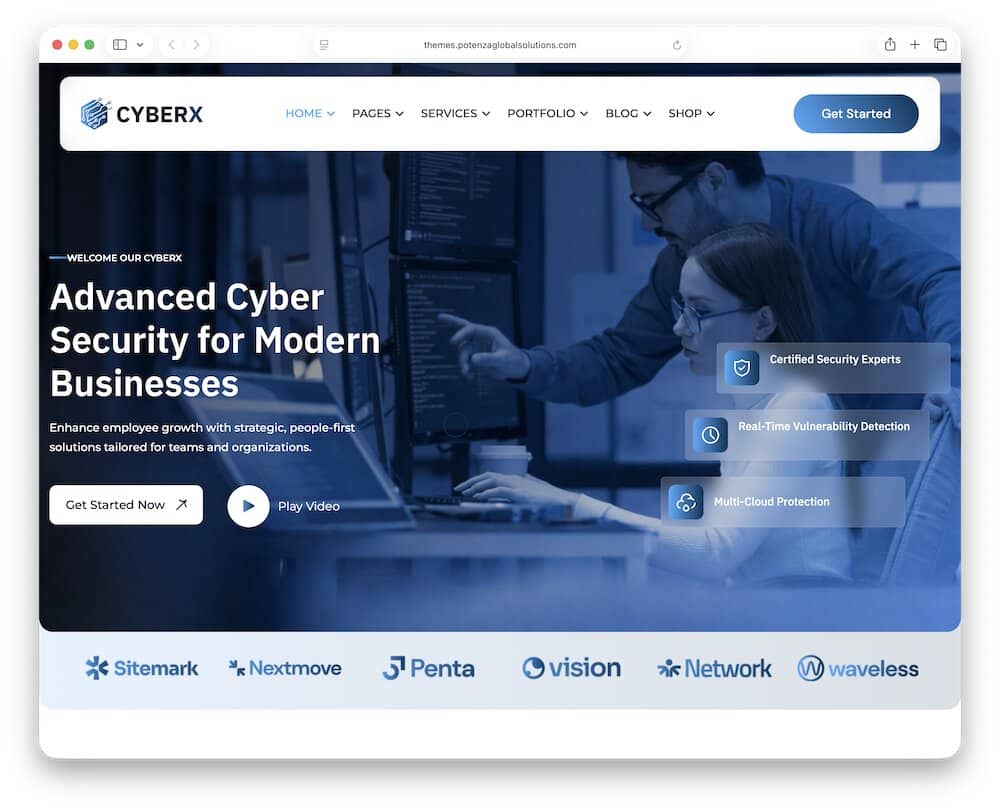 cyberx cyber security wordpress theme