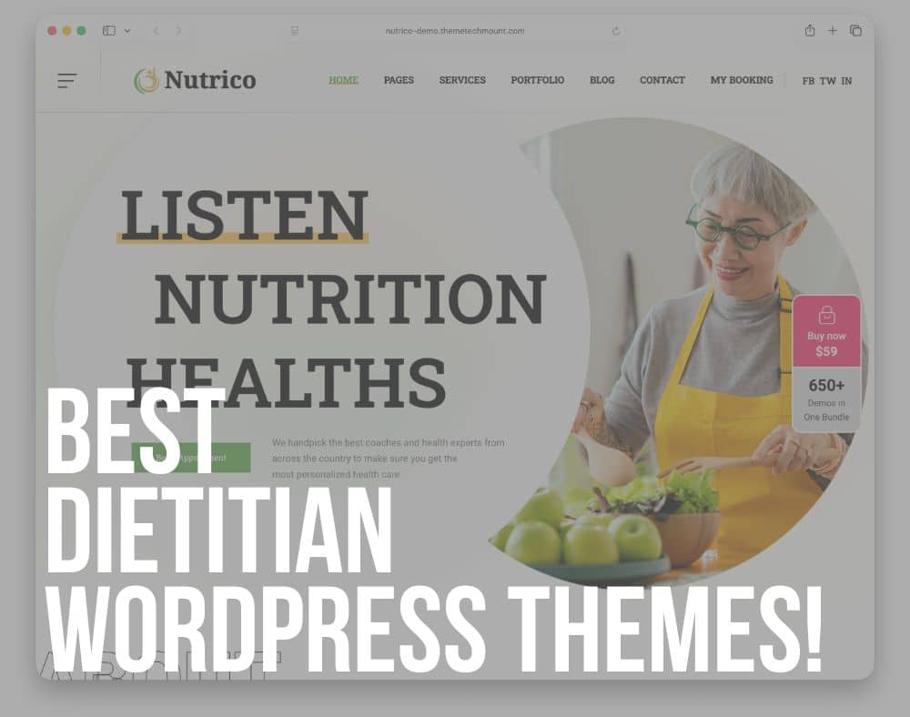 best dietitian wordpress themes