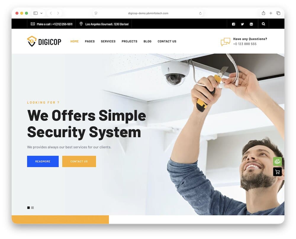 digicop cctv wordpress theme
