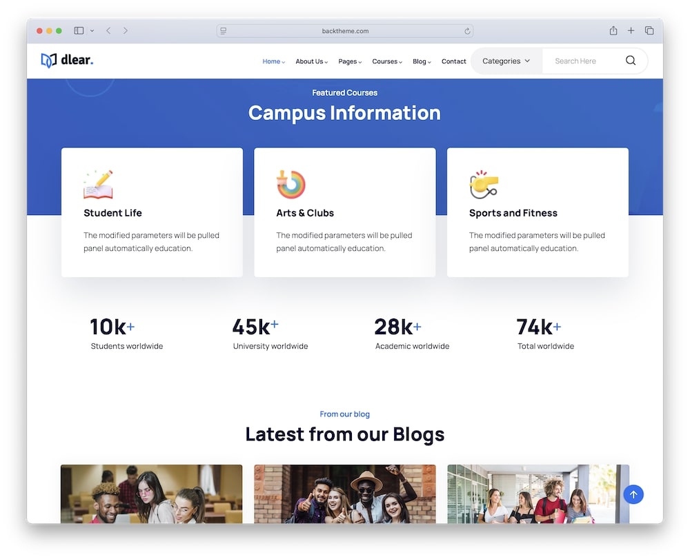 dlear wordpress theme handy elements