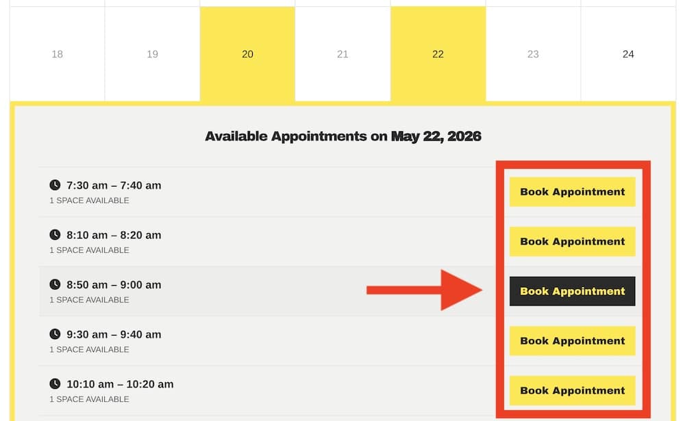 easy unit booking or quote forms