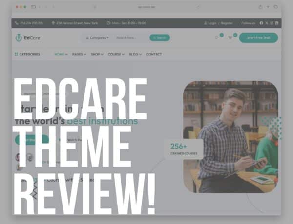 edcare wordpress theme review