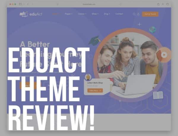 eduact wordpress theme review