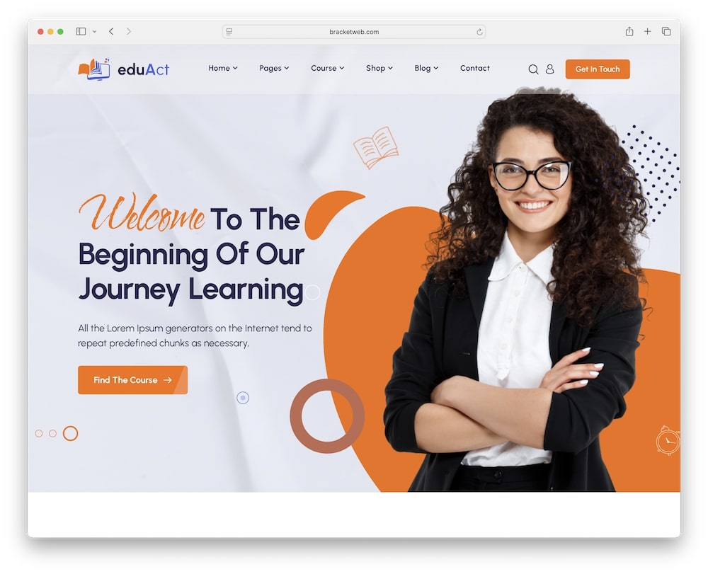 eduact wordpress theme test
