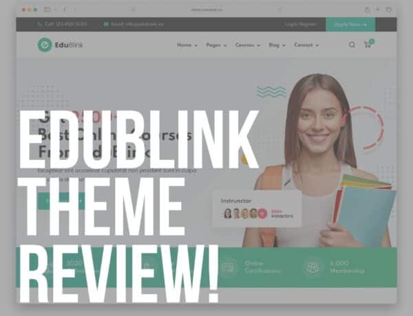edublink wordpress theme review