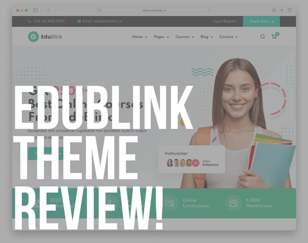 edublink wordpress theme review