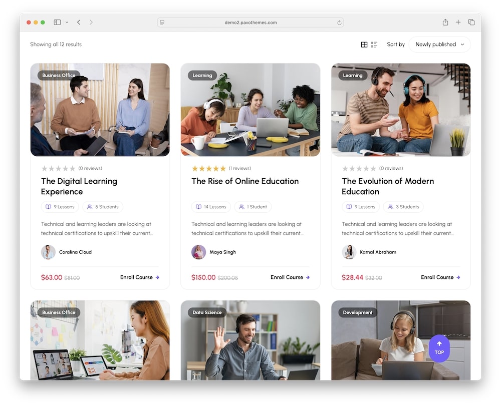 edudeme wordpress theme course management with learnpress