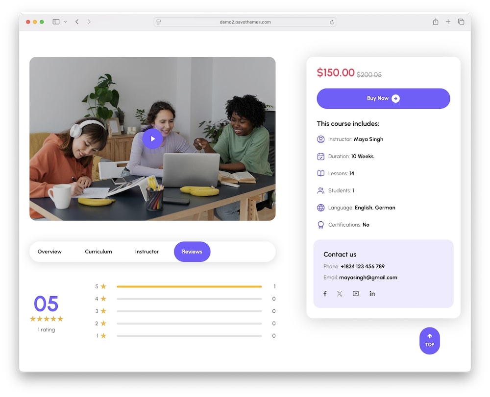 edudeme wordpress theme test