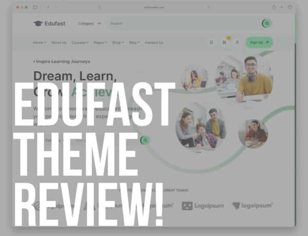 edufast wordpress theme review