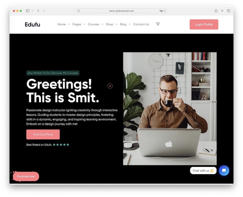 edufu wordpress theme test