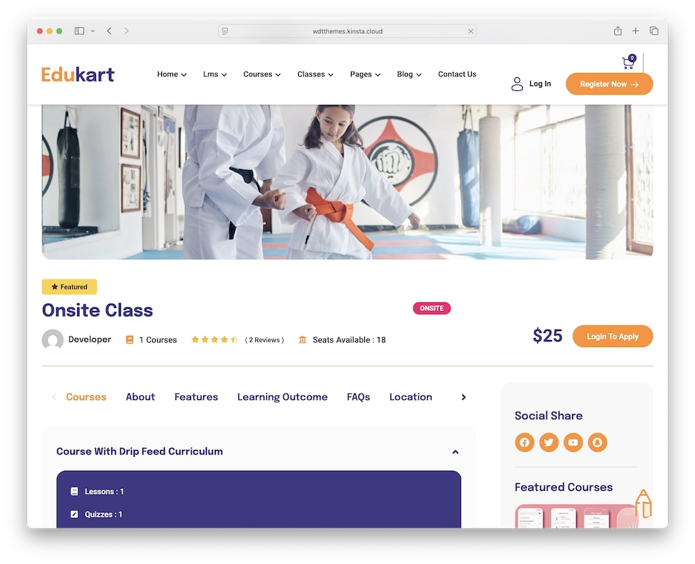 edukart wordpress theme test