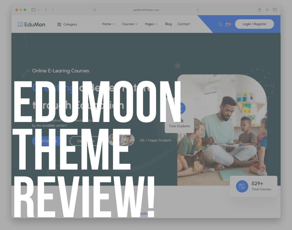 edumoon wordpress theme review