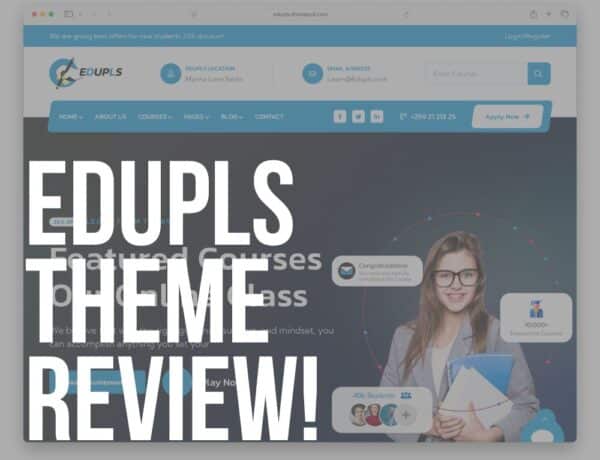 edupls wordpress theme review