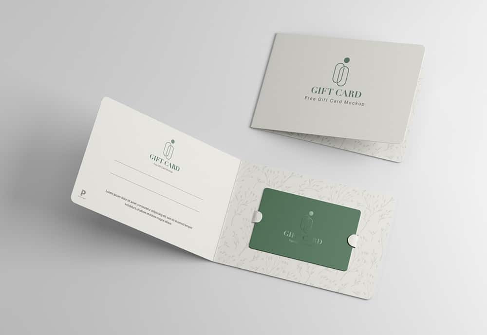 elegant gift card psd