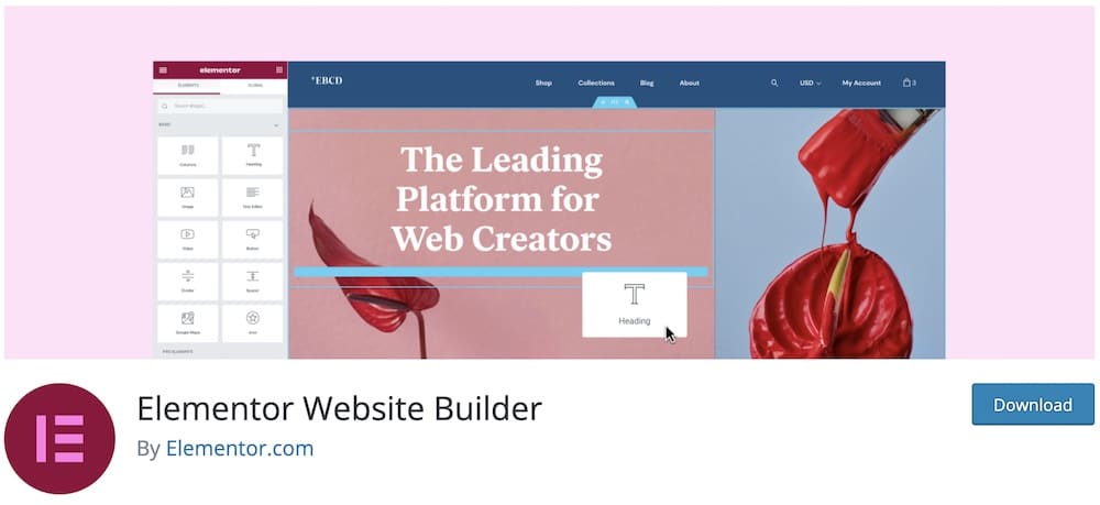 elementor wordpress landing page plugin