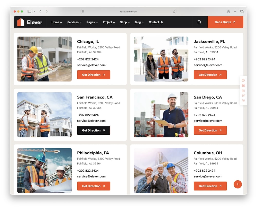 elever wordpress theme template library