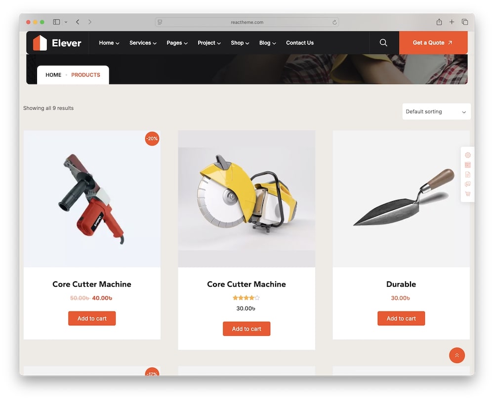 elever wordpress theme woocommerce
