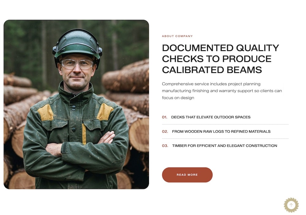 essential features of a forestry company website