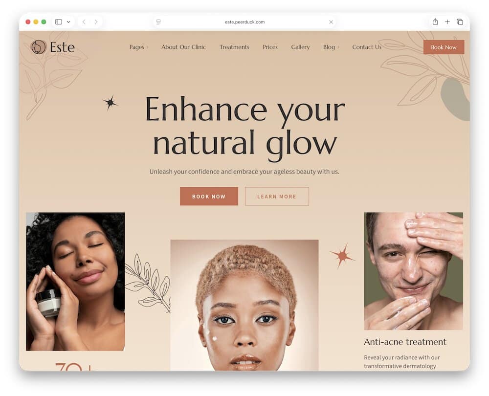 este dermatology wordpress theme