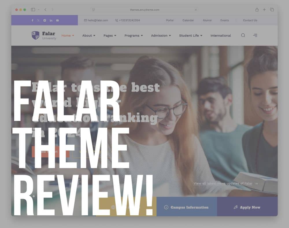 falar wordpress theme review