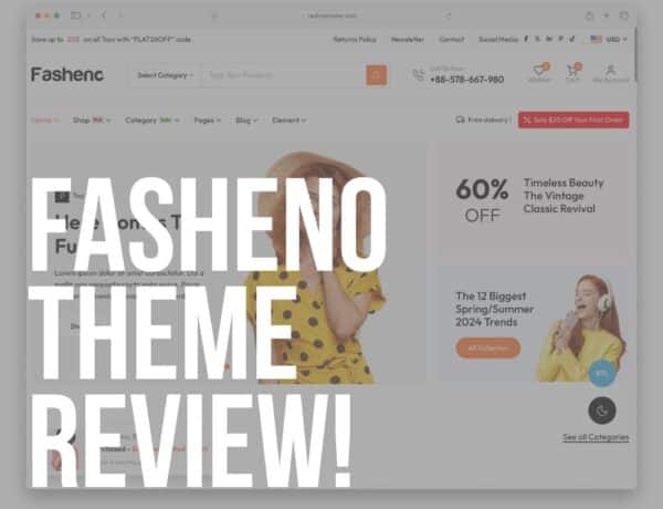 fasheno wordpress woocommerce theme review