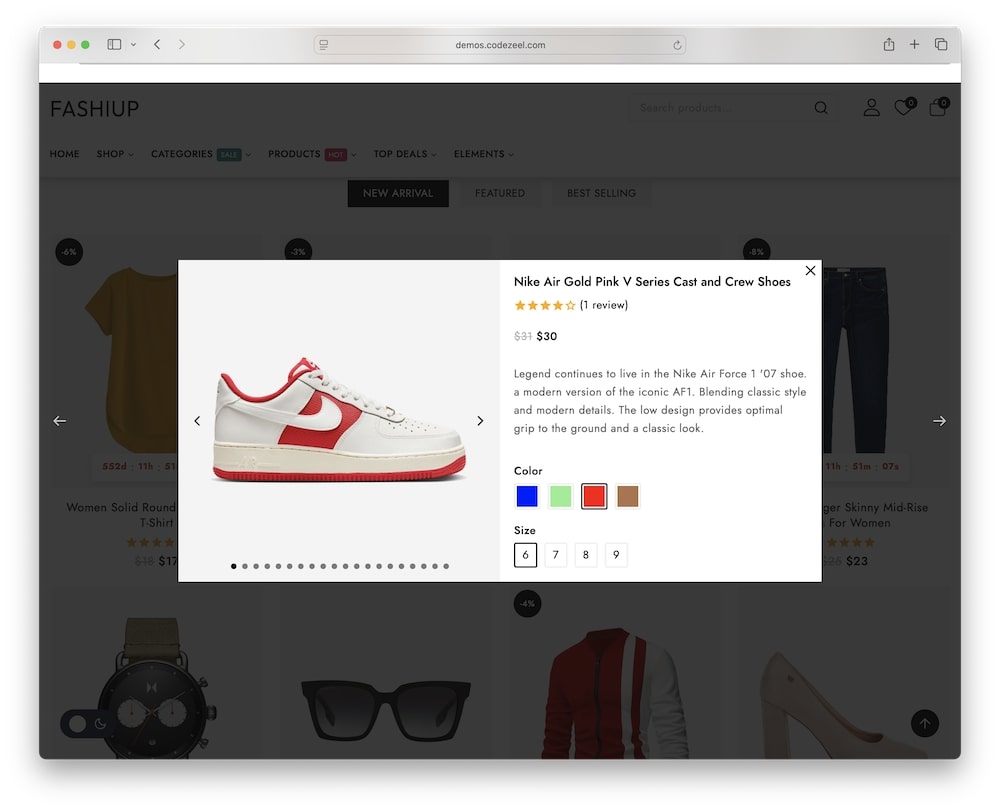 fashiup wordpress theme ajax powered shopping tools