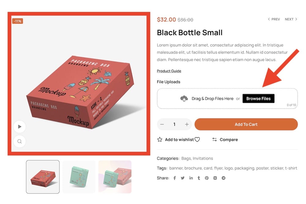 features that make a print shop website stand out