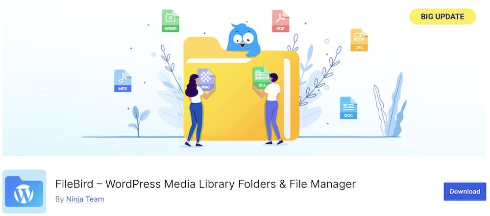 filebird plugin to manage wordpress media library