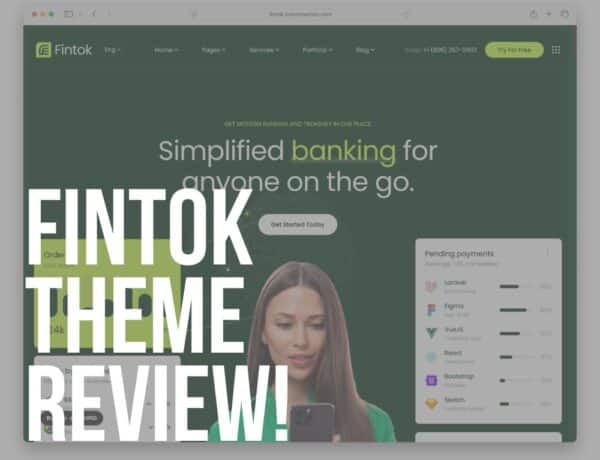 fintok wordpress financial theme review