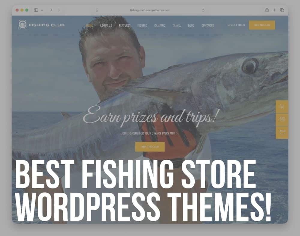 fishing store wordpress themes