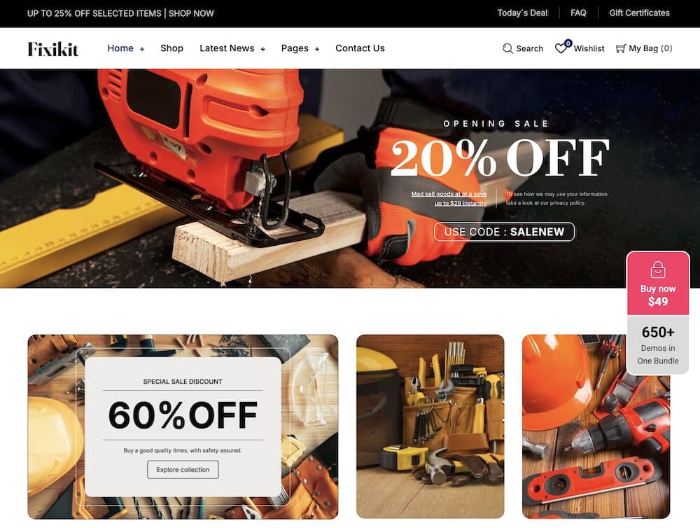 fixikit hardware store wordpress theme