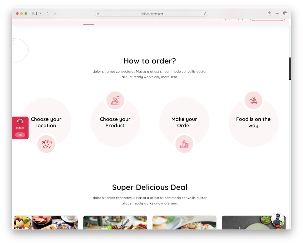 foodymat wordpress theme online food ordering